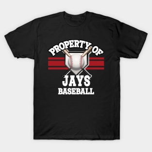 Proud Name Jays Graphic Property Vintage Baseball T-Shirt